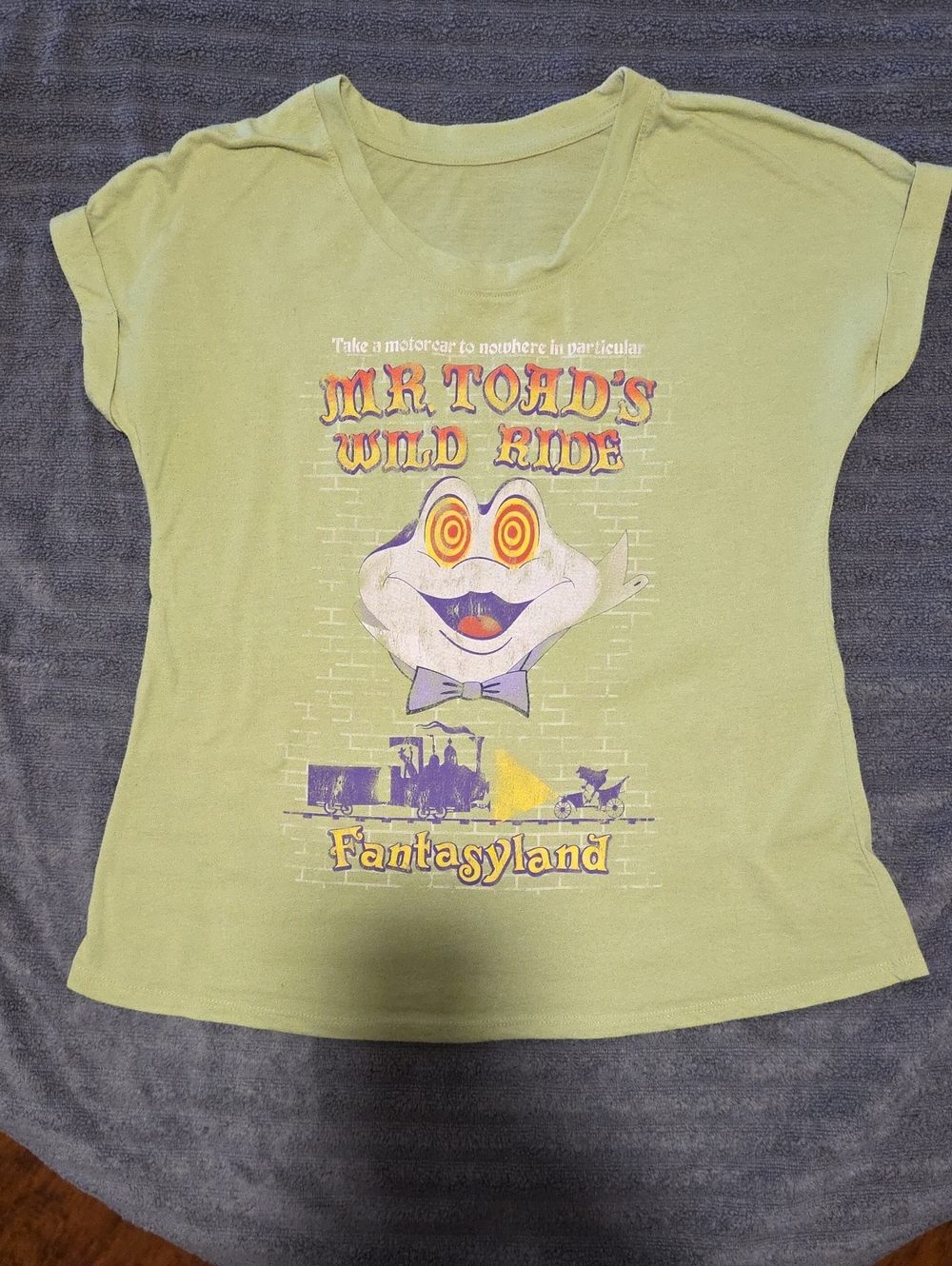 Mr. Toad's Wild Ride Graphic Kids Tee - Light Green